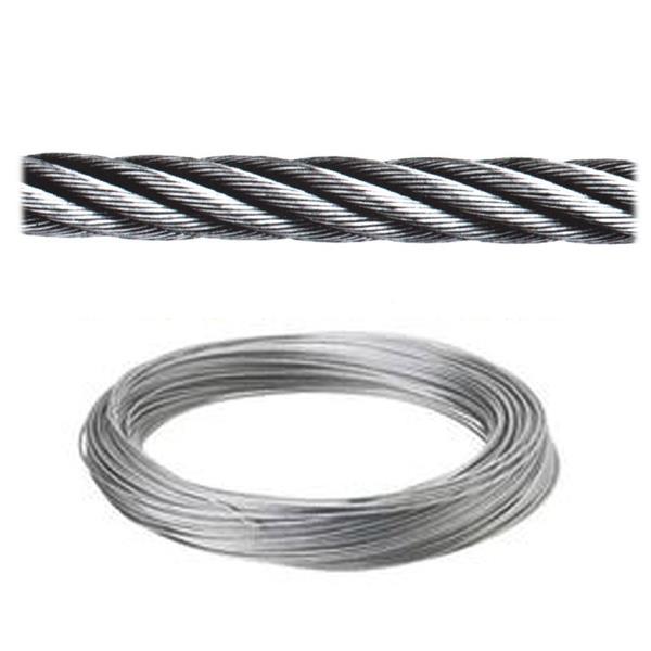 CABLE ACERO GALVANIZADO 6X7+1 DE 2mm 25mts
