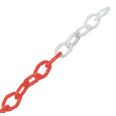 CADENA PLASTICO ROJA/BLANCO 7,5 mm